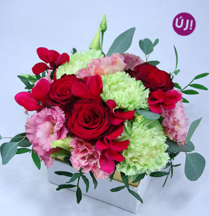 Virágposta - Bízza ránk! Virágbox vörösben