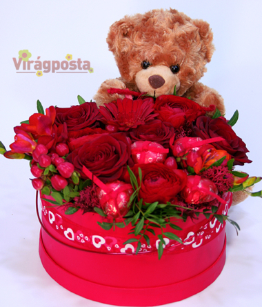 Virágposta - Szeretettel: a Te mackód!